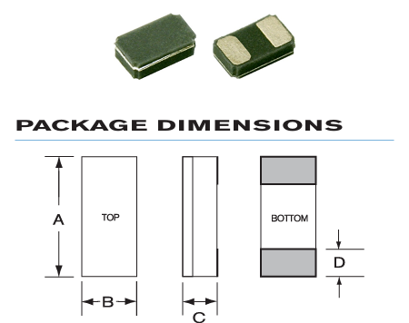 Statek CX16VSCSM1-32.768K,100/I,9pF表面貼裝石英晶體32kHz-180kHz