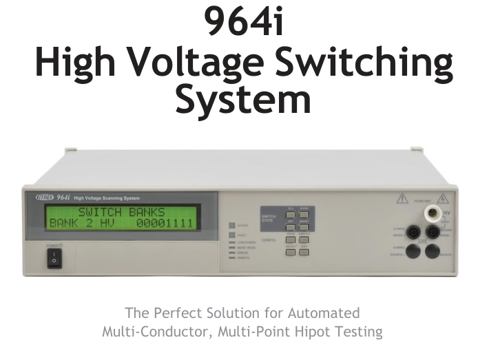 Vitrek 964i 高壓開關(guān)系統(tǒng) - 專業(yè)自動化高壓測試解決方案